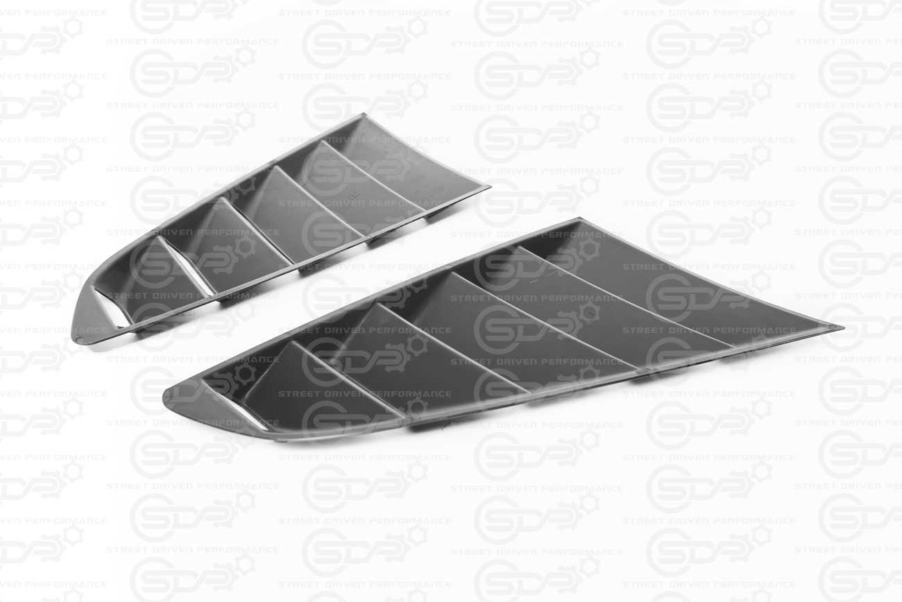 2015-2023 Ford Mustang S550 | Matte Black Side Quarter Window Louver Sun Shade Cover
